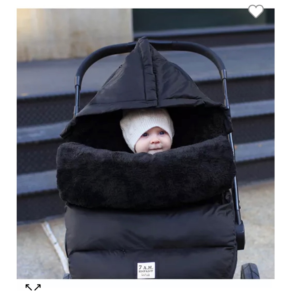 7 AM Enfant Plush Pod Stroller Car seat Footmuff